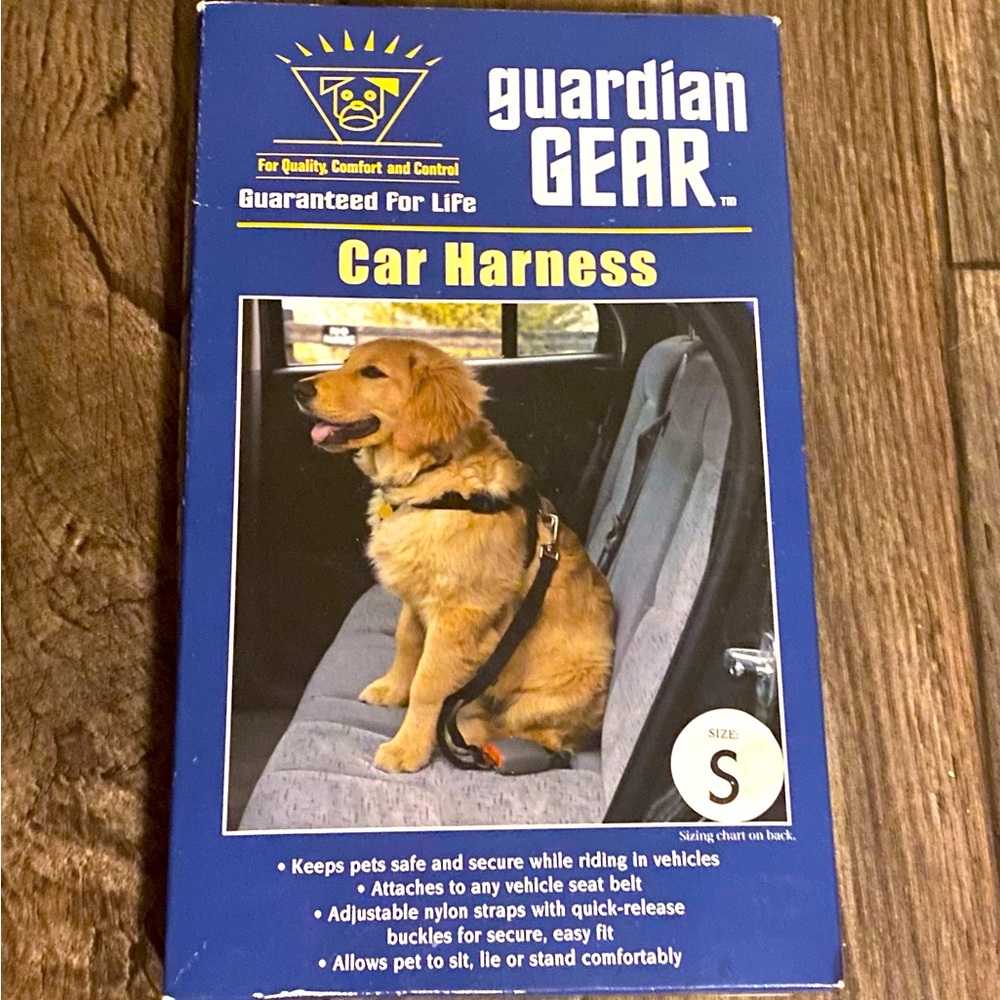 Guardian Gear Pet Car Harness Size Small | Dog Vehicle Safety Seat Belt Harness
